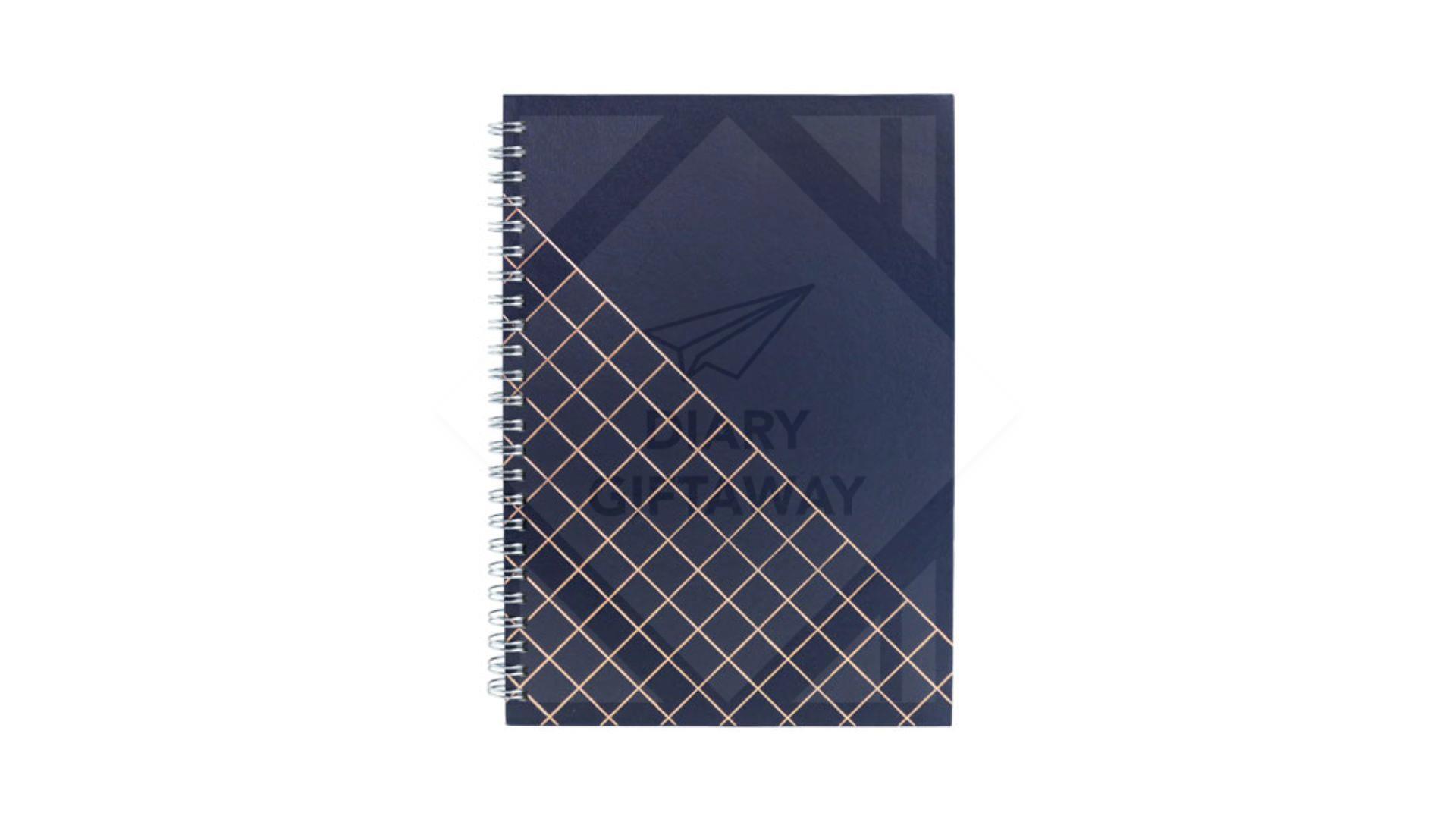 Grid Hard Cover Wire-O Notebook